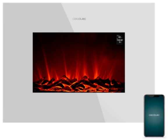 Электрокамин Cecotec ReadyWarm 2690 Flames Connected 05828 белый