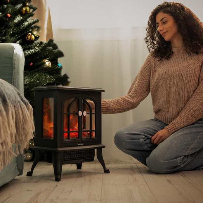 Электрокамин Cecotec ReadyWarm 2000 Flames 08268 черный купить,53165