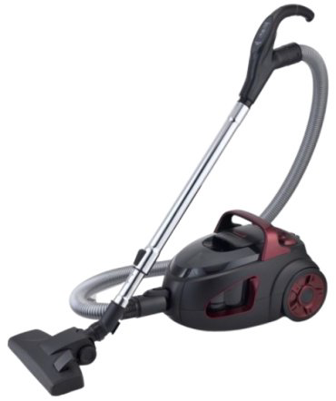 Пылесос Hofmann HVC1802MCBR/HF черный, бордовый
