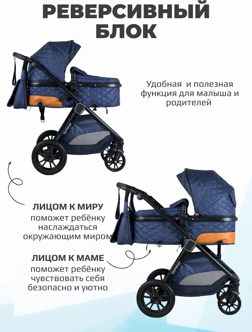 Коляска-трансформер Prego 737 Blue - ForteMarket Коляска-трансформер Prego 737 Blue купить,0
