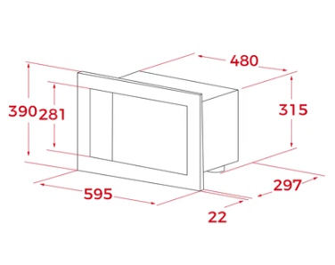 Встраиваемая микроволновая печь Teka MB 620 BI белая