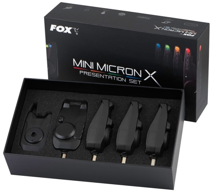Сигнализатор поклевки FOX Mini Micron X 4+1 Set CEI199 черный купить,NaN