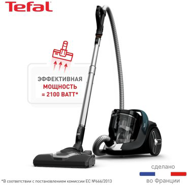 Пылесос Tefal X-Trem Cyclonic Effitech TW7C71EA черный, зеленый - ForteMarket Пылесос Tefal X-Trem Cyclonic Effitech TW7C71EA черный, зеленый купить,169990
