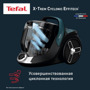 Пылесос Tefal X-Trem Cyclonic Effitech TW7C71EA черный, зеленый - ForteMarket Пылесос Tefal X-Trem Cyclonic Effitech TW7C71EA черный, зеленый купить,169990