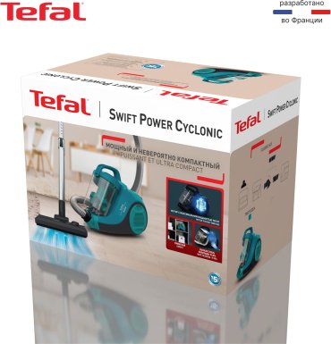 Пылесос Tefal Swift Power Cyclonic TW2922EA синий купить,59980