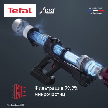 Пылесос Tefal X-Force Flex 11.60 TY9890WO синий - ForteMarket Пылесос Tefal X-Force Flex 11.60 TY9890WO синий купить,0
