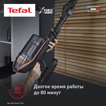Пылесос Tefal X-Force Flex 15.60 TY99G1WO черный, коричневый купить,299990
