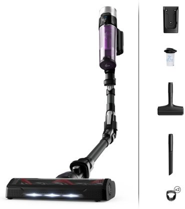 Пылесос Tefal X-Force Flex 9.60 Allergy TY2038WO черный, фиолетовый купить,0