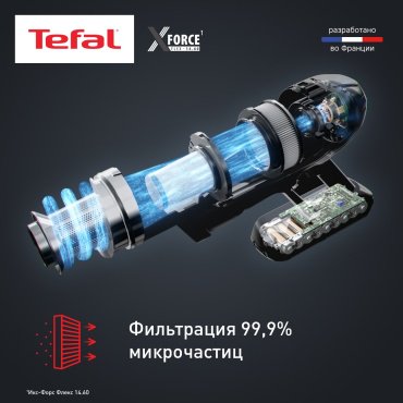 Пылесос Tefal X-Force Flex 14.60 Aqua TY99C0WO черный, синий - ForteMarket Пылесос Tefal X-Force Flex 14.60 Aqua TY99C0WO черный, синий купить,0