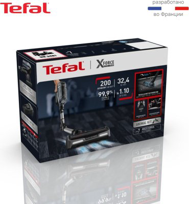 Пылесос Tefal X-Force Flex 14.60 Animal Care TY99A8WO черный купить,NaN
