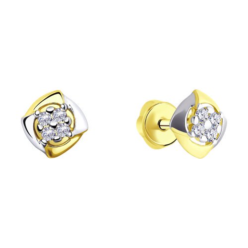 Серьги Diamant 53-122-00398-1 1,77гр. купить,NaN