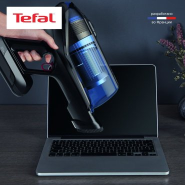Пылесос Tefal X-Force Flex 12.60 Aqua TY98C0WO синий - ForteMarket Пылесос Tefal X-Force Flex 12.60 Aqua TY98C0WO синий купить,229990