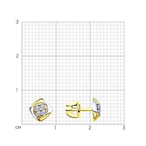 Серьги Diamant 53-122-00398-1 1,77гр. купить,NaN