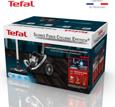 Пылесос Tefal Silence Force Cyclonic Effitech TW7941EA черный купить,209990