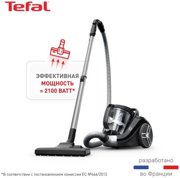 Пылесос Tefal Compact Power XXL TW4B75EA серый
