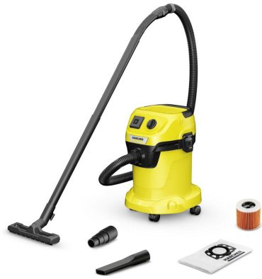 Пылесос Karcher WD 3 P V-17/4/20 желтый купить,NaN