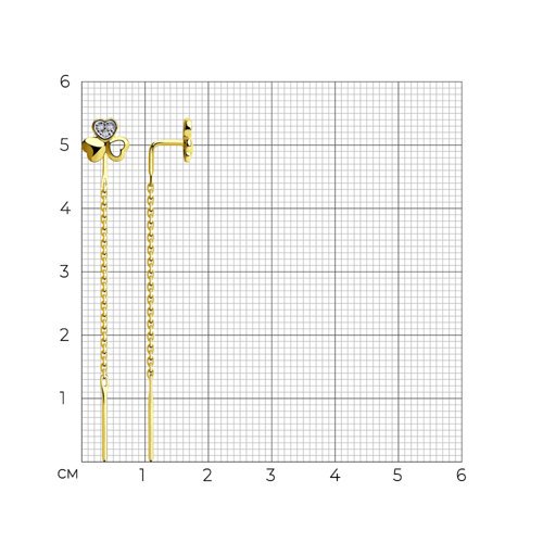 Серьги Diamant 53-123-00385-1 1,14гр. купить,NaN