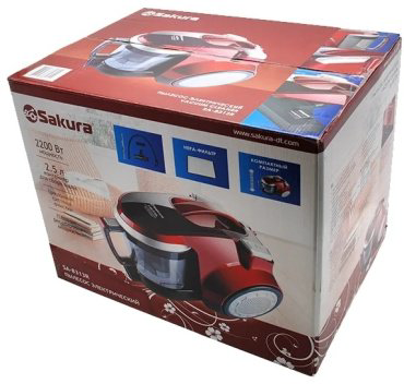 Пылесос Sakura SA-8313R красный купить,NaN