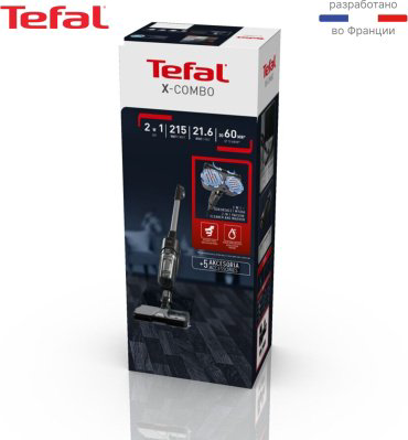 Пылесос Tefal X-Combo GF3039WO черный купить,NaN