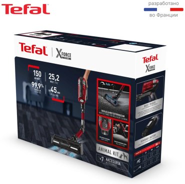 Пылесос Tefal X-Force Flex 12.60 Animal Auto TY98A9WO красный купить,159990