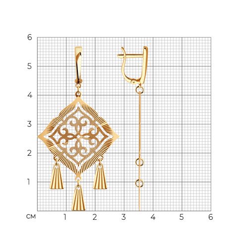 Серьги Diamant 51-121-02107-2 4,45гр. купить,NaN