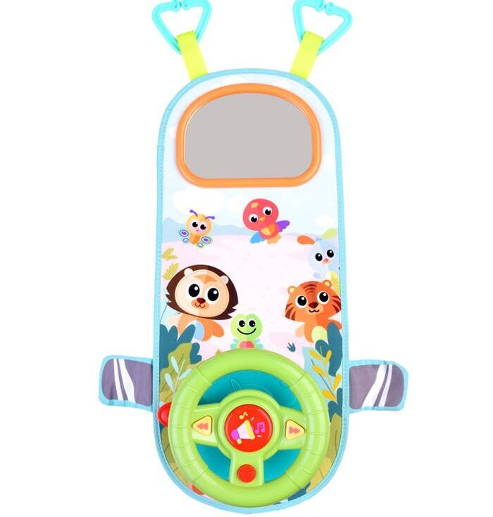 Руль Hola car steering wheel зелёный
