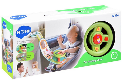 Руль Hola car steering wheel зелёный