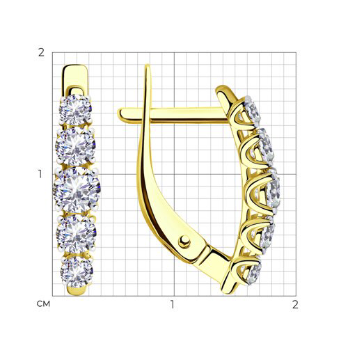 Серьги Diamant 53-120-00308-1 2,26гр. купить,NaN