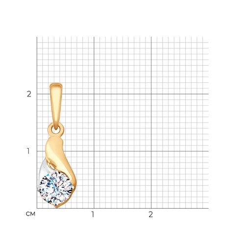 Кулон Diamant 51-130-00124-1 0,87гр. купить,NaN