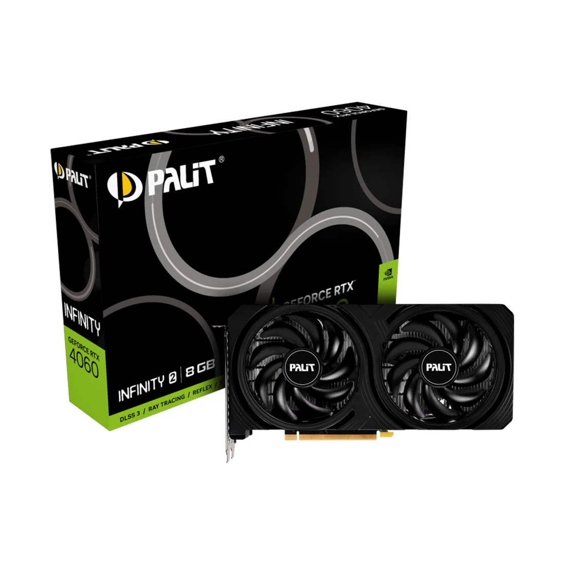 Видеокарта Palit RTX 4060 Infinity 2 8G NE64060019P1-1070L 8Gb Black - ForteMarket Видеокарта Palit RTX 4060 Infinity 2 8G NE64060019P1-1070L 8Gb Black купить,0