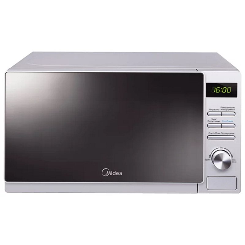 Микроволновая печь Midea AM-720C4E-S серебристая 