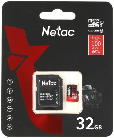 Карта памяти Netac P500 Extreme Pro NT02P500PRO-032G-R 32 Гб купить,0