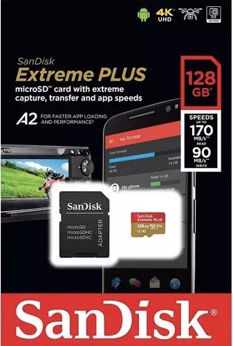 Карта памяти SanDisk Extreme Plus SDSQXBZ-128G-GN6MA 128 Гб купить,0