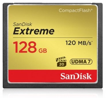 Карта памяти SanDisk Extreme CompactFlash 128 Гб