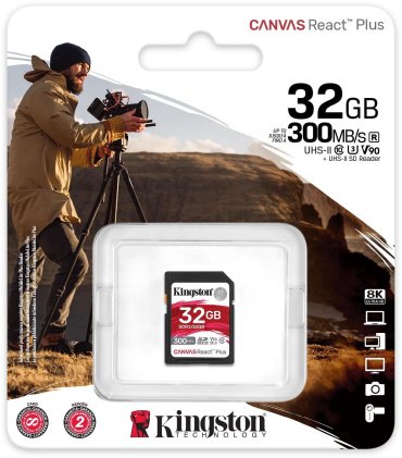Карта памяти Kingston Canvas React Plus SDR2/32GB 32 Гб купить,0