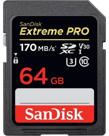 Карта памяти SanDisk Extreme Pro SDSDXXY-064G-GN4IN 64Gb