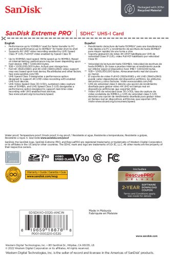 Карта памяти SanDisk SDSDXXO-032G-ANCIN 32 Гб купить,0
