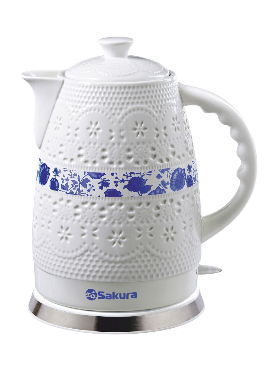 Электрочайник Sakura SA-2028P-1 2л белый купить,NaN
