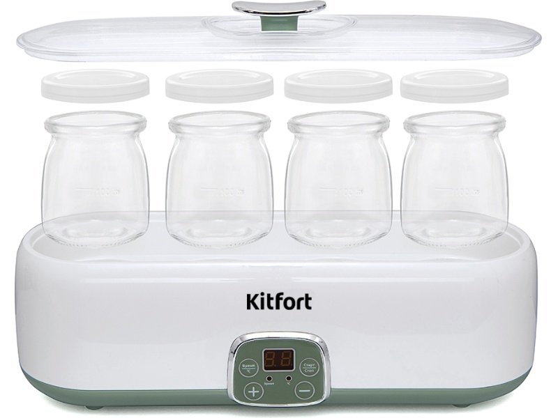 Йогуртница Kitfort КТ-2007 белая - ForteMarket Йогуртница Kitfort КТ-2007 белая купить,0
