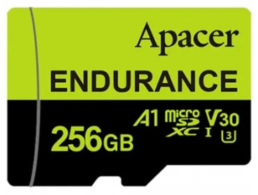 Карта памяти Apacer High Endurance + адаптер, AP256GEDM1D05-R 256 Гб