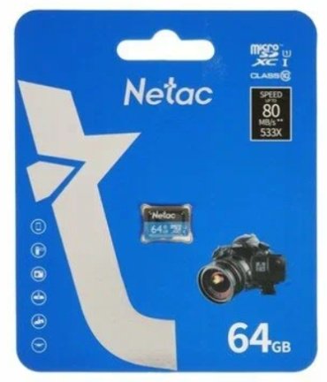 Карта памяти Netac NT02P500STN-064G-S 64 Гб