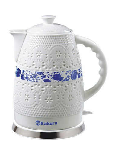 Электрочайник Sakura SA-2028P-1 2л белый