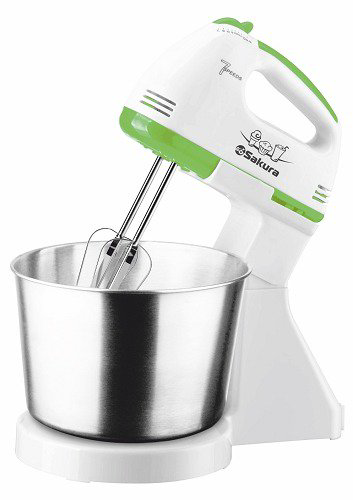 Миксер Sakura SA-6313CGR бело-зеленый купить,NaN