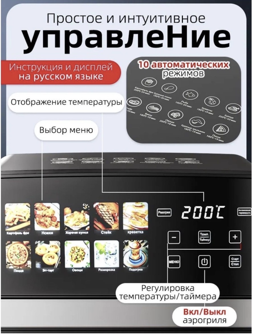 Аэрогриль Yili SPRX 1 черный, серый купить,NaN