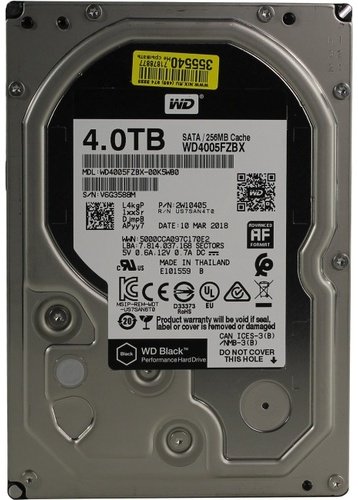 Жёсткий диск HDD Western Digital WD4005FZBX 4000 Гб купить,0