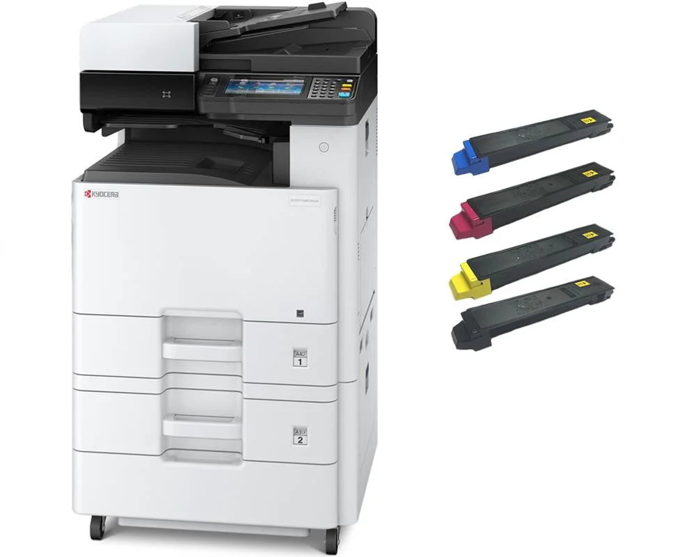 МФУ Kyocera Ecosys M8124cidn 1102P43NL0 белый + комплект картриджей TK-8115