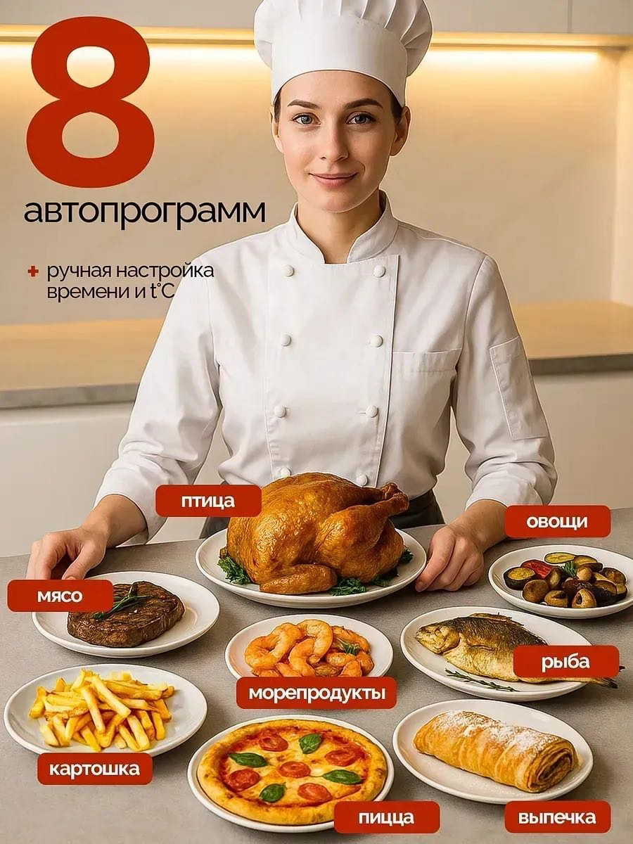 Аэрогриль Yili SPRX3 черный, серый