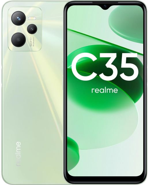Смартфон Realme C35 4/128gb Green купить,NaN
