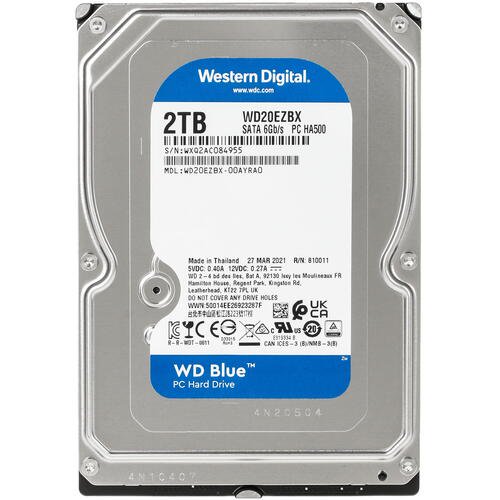 Жёсткий диск HDD Western Digital Blue WD20EZBX 2Tb