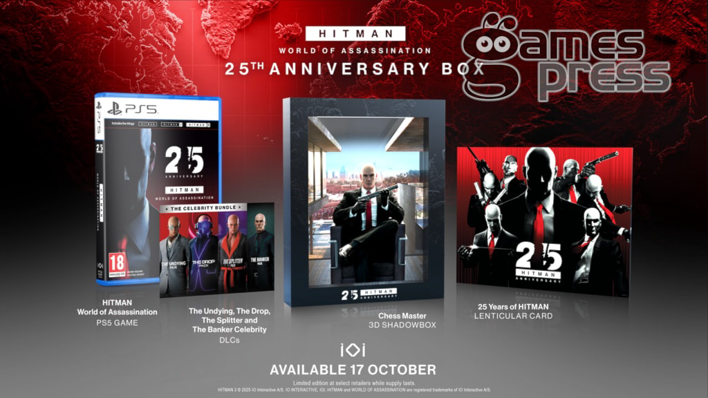 Игра для PS5 Hitman World of Assassination 25th Anniversary Box